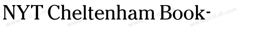 NYT Cheltenham Book字体转换